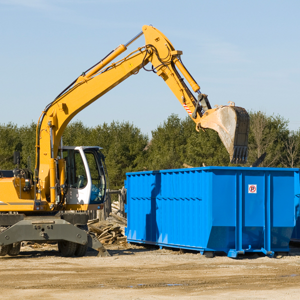 what size residential dumpster rentals are available in Franklin Furnace Ohio